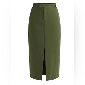 Scoop NYC Elegant Olive Green Women's Skirt size 14. Like new with top